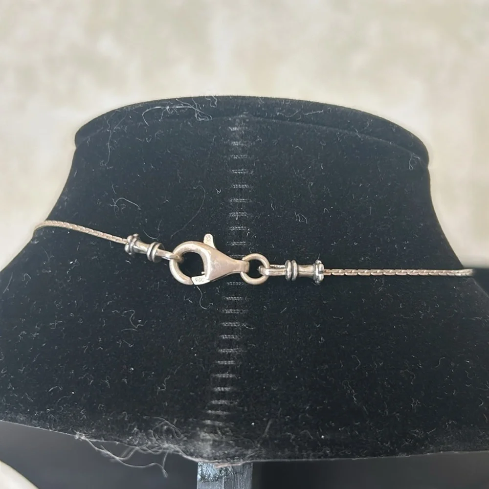 Silpada Sterling Silver Green Glass 